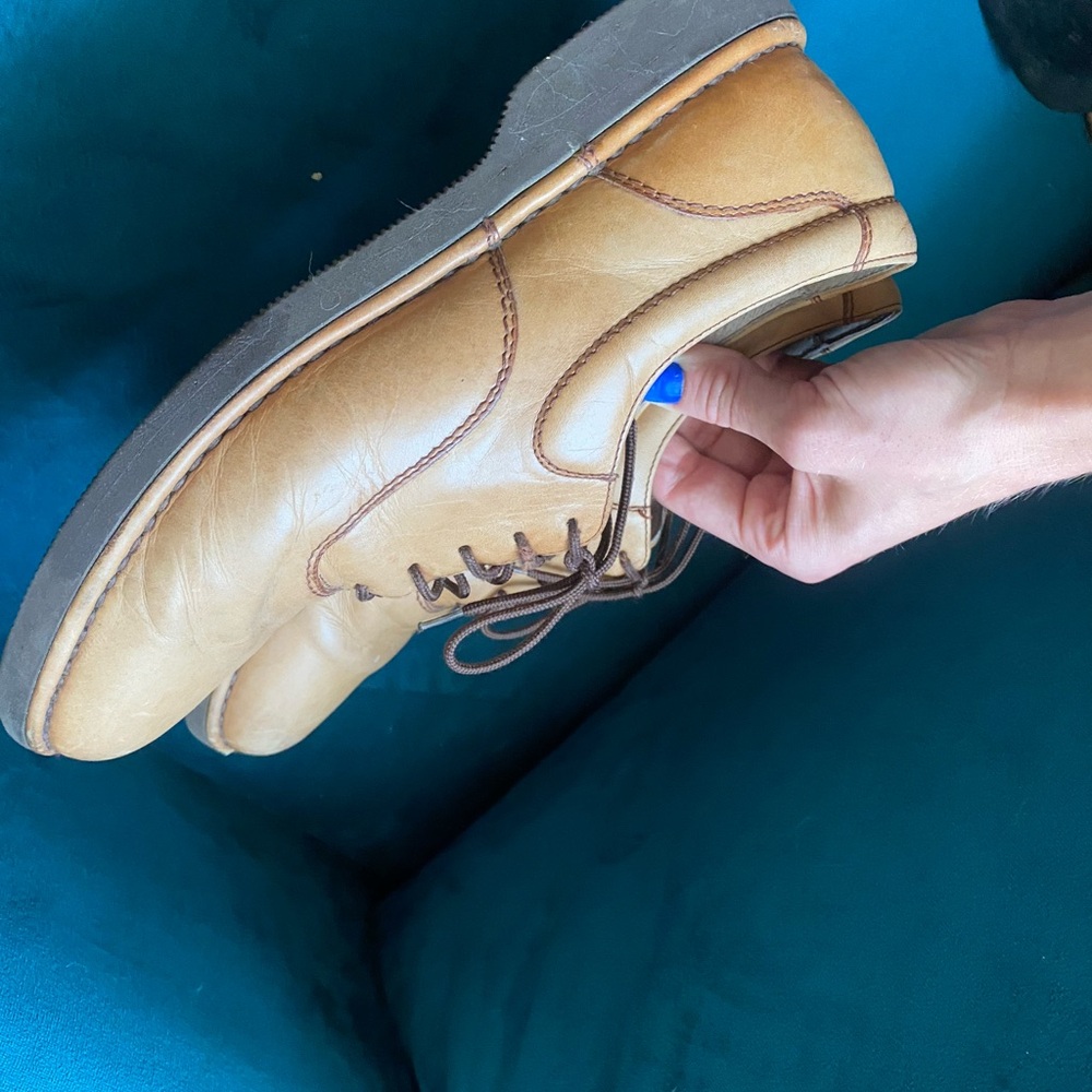 Tan Leather Oxford style Shoes